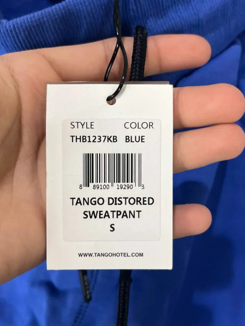 NEW Tango Hotel Mens Small Blue Sweatpants Joggers Size S